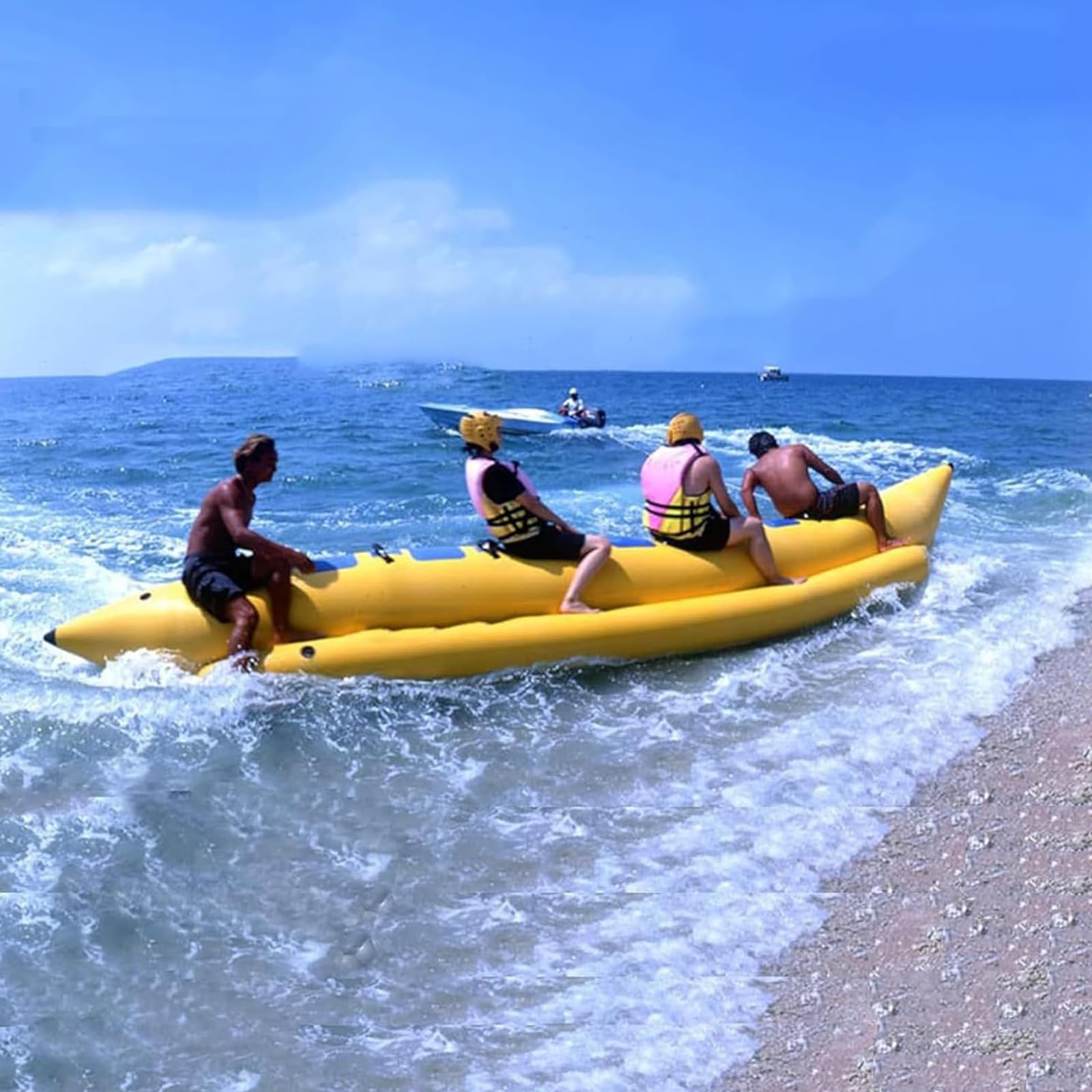 Aufblasbares Bananenboot für Wassersurfen, großes PVC-Kajak, geeignet für Erwachsene und Kinder