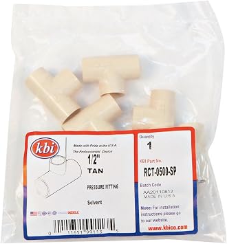 KBI 1/2 in. Slip x 1/2 in. Dia. Slip Tee