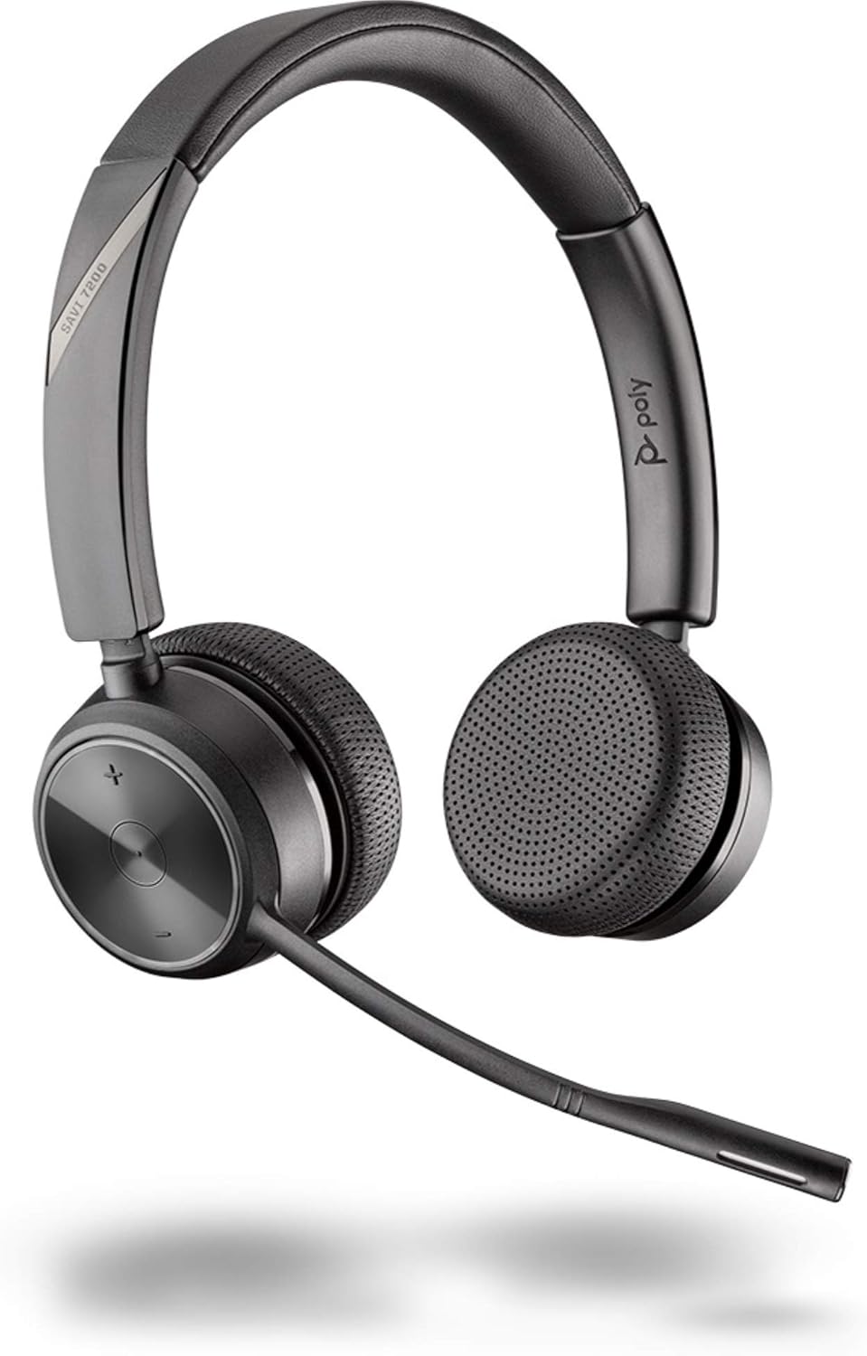 Plantronics Savi 7220 Office Wireless Stereo DECT Headset, Black (Renewed)