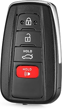 Smart Key Fob Replacement Fits for Toyota Camry 2018 2019 2020 2021 2022 2023 Proximity Keyless Entry Remote Start Control 314.3 Mhz P/N89904-06220 89904-06240 FCCHYQ14FBC 4 Button