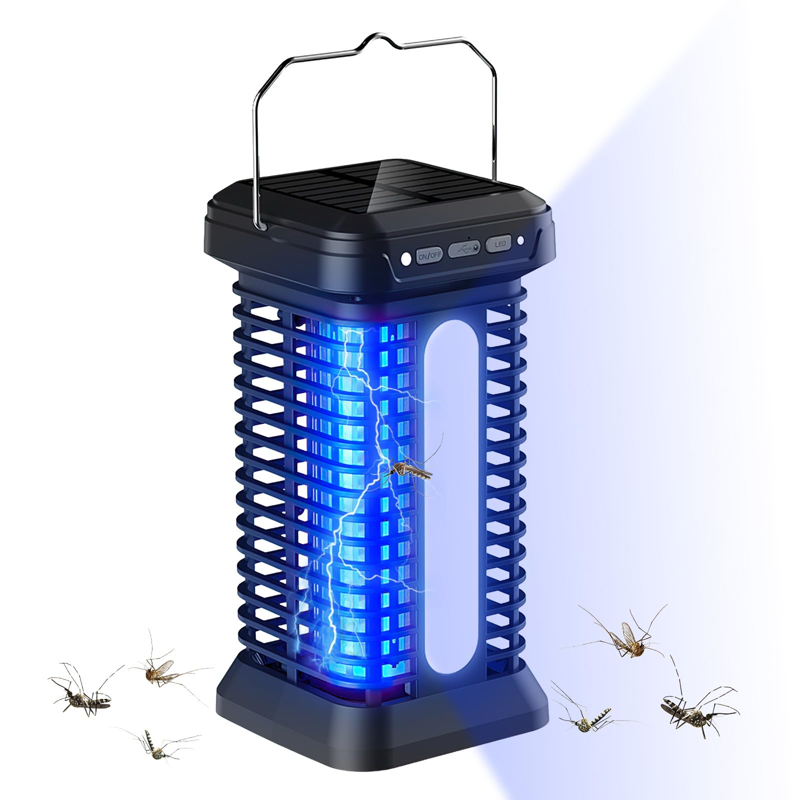 Lampada anti-zanzara, UV anti mosca zanzara assassino di insetti elettrici, lampada elettrica anti-zanzare, trappola per zanzare, per camera da letto, soggiorno, cucina, camera dei bambini