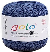 Vista 130 de golo 24 bolas hilo de ganchillo tamaño 10 hilo para tejer a mano hilo de ganchillo 10-24-1