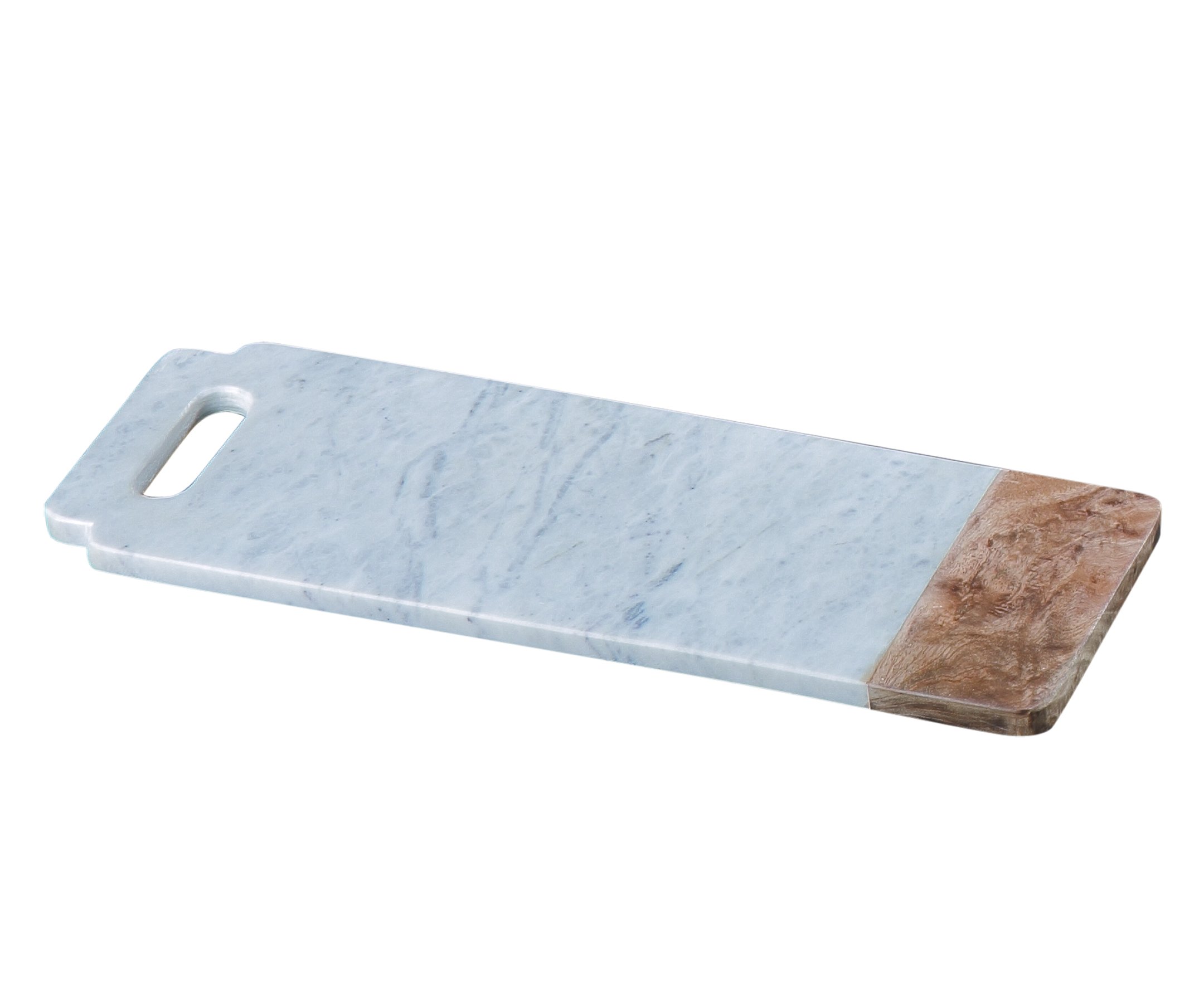 Creative HomeEvco International Taj Elite with Mango Handled Board, Marble, Marble, 18" x 6"