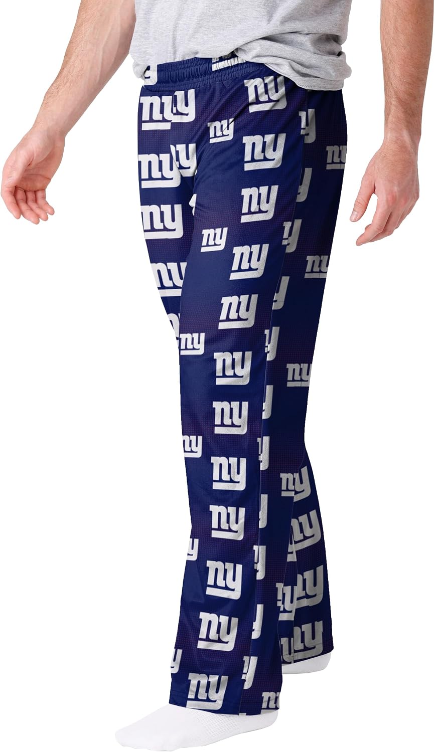 FOCO New York Giants Men's Scatter Pattern Pajama Lounge Multi Color Pants