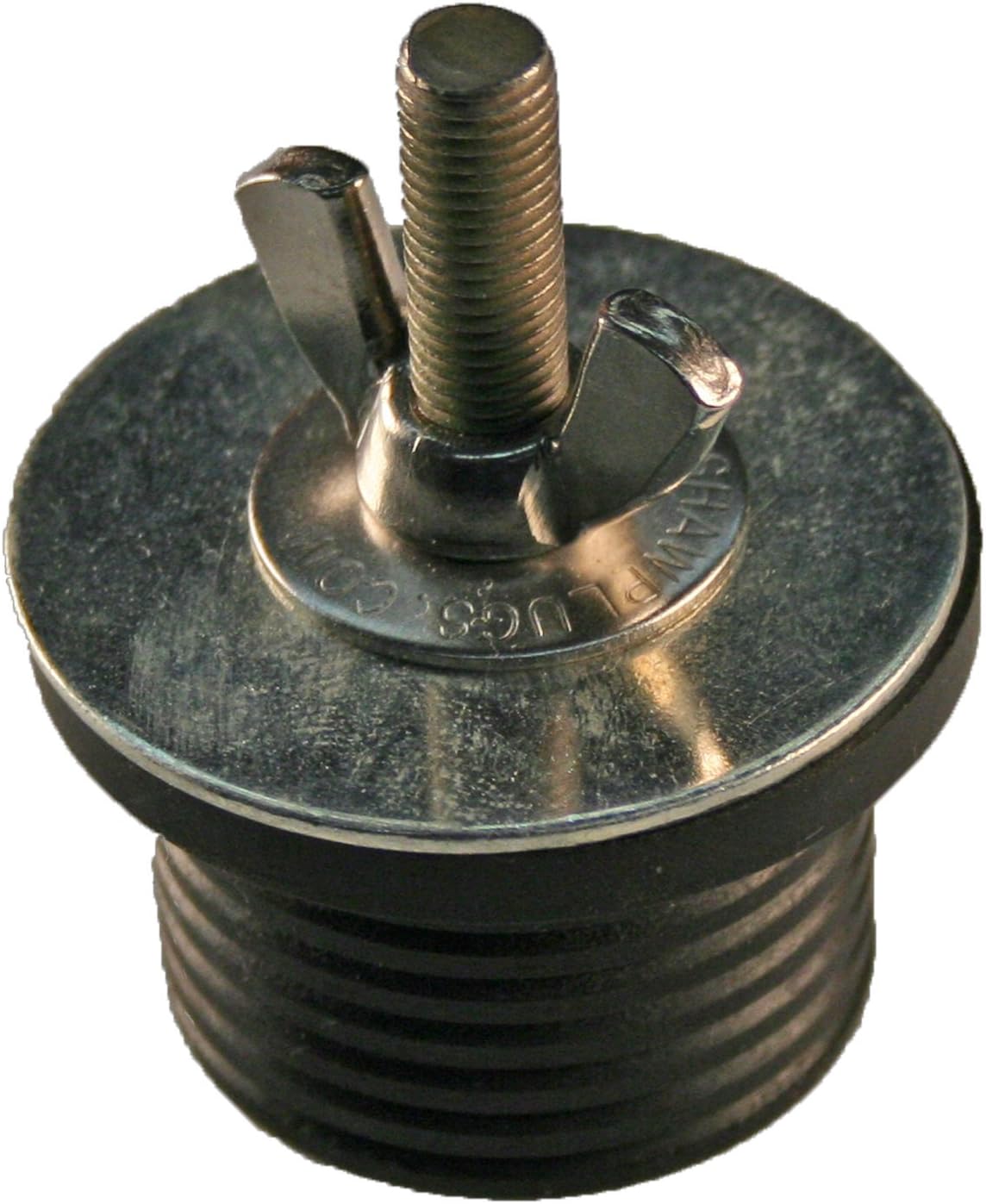72007 Wing Nut Expandable Neoprene Rubber Plug with Zinc Plated Steel Hardware, 2-1/2" x 2"