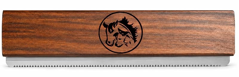Escova Removedora de Subpelo para Cães, Cavalos e Gatos I.N Premium com Lâmina de Aço Inoxidável IN-11 – 20,32 cm