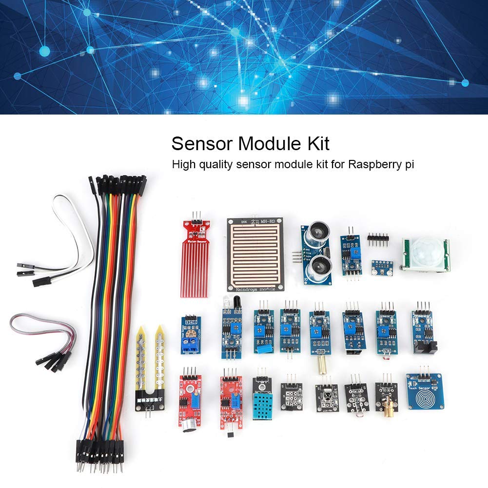 Kit de Module de Capteur pour , Composant éLectronique de Démarrage d'apprentissage DéButant 22 en 1, Compatible pour Et pour STM32