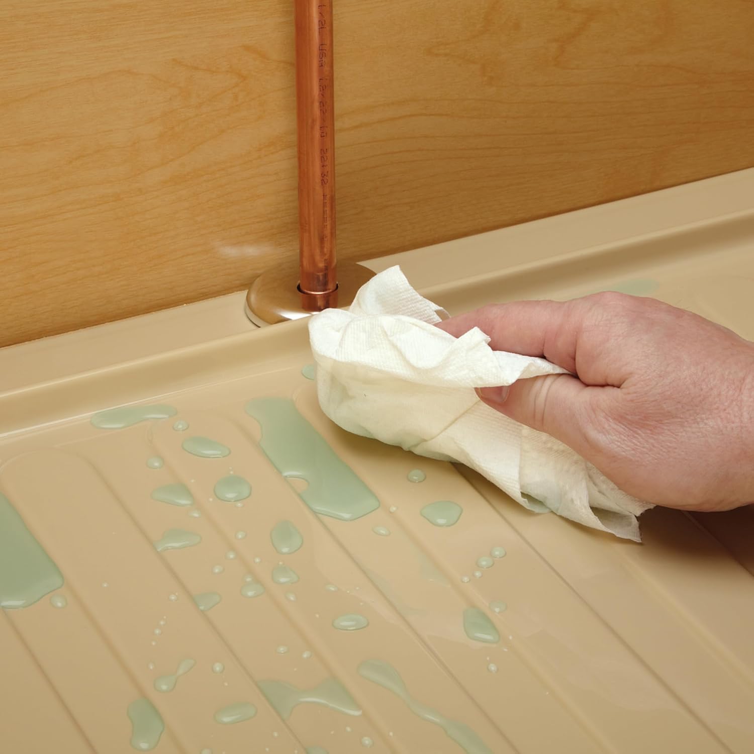 REV-A-SHELF Orion Gray Polymer Trim-to-Fit Drip Tray for 33" - 36" Sink Base Cabinets