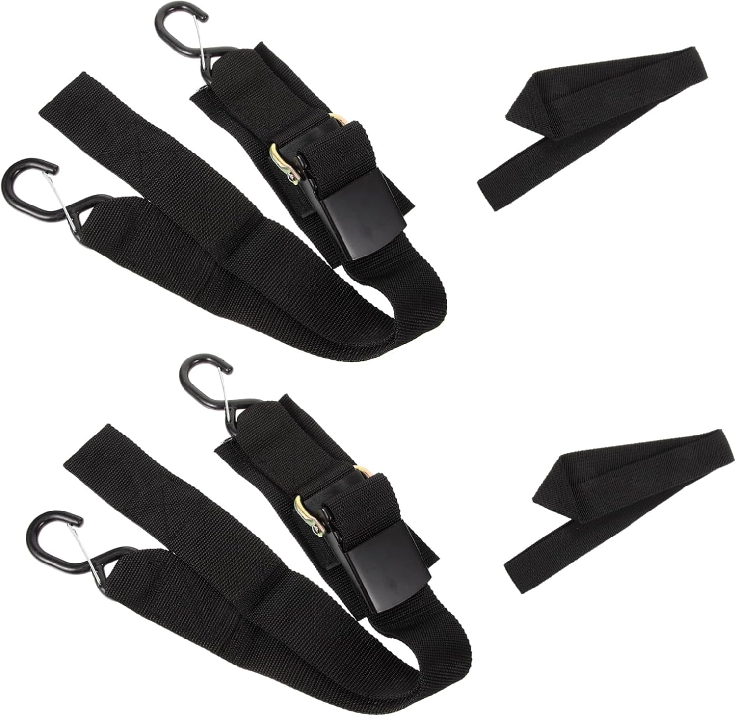 VICASKY 2sets Heavy Duty Transom Straps for Boat Trailers Tie Down Straps for Secure Kayak and Boat Transport Set