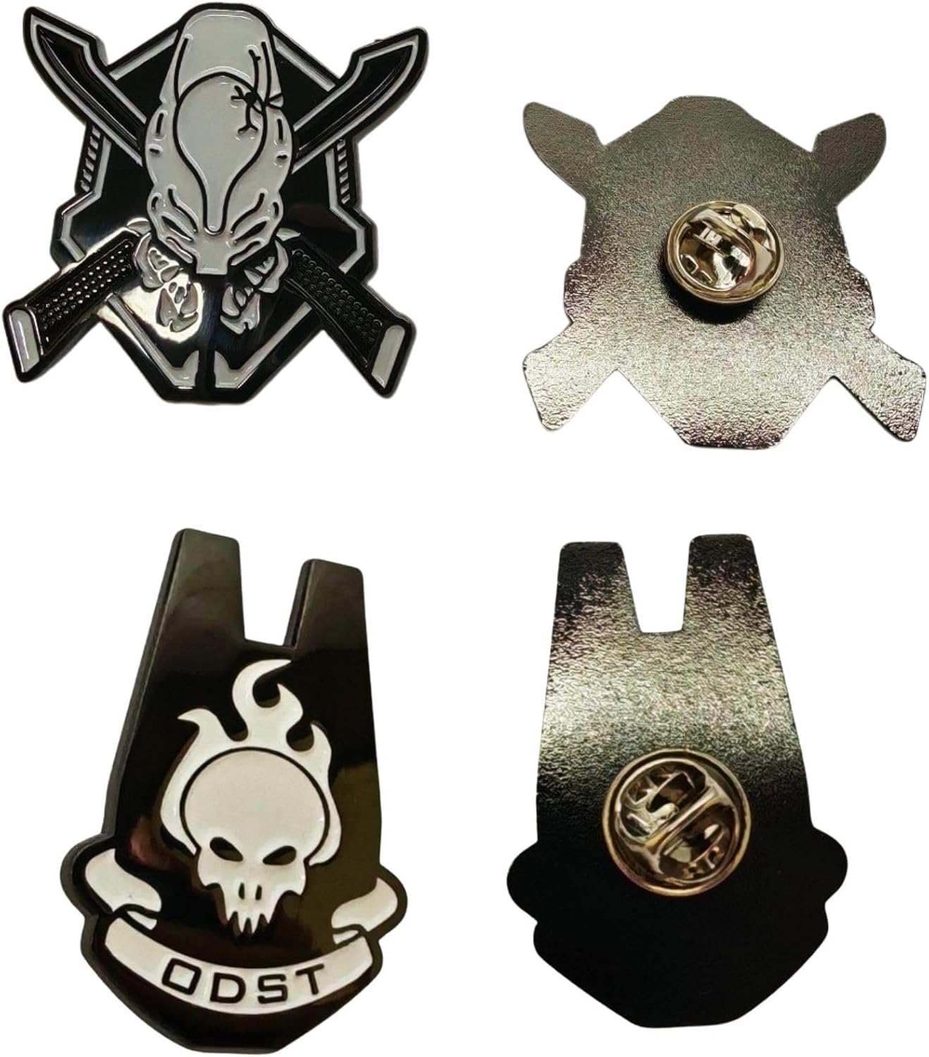 Legendary Halo Skull Pin 1.5 Inch Metal Finish Shiny Look For Completing Legendary for Clothes or Gear image 5