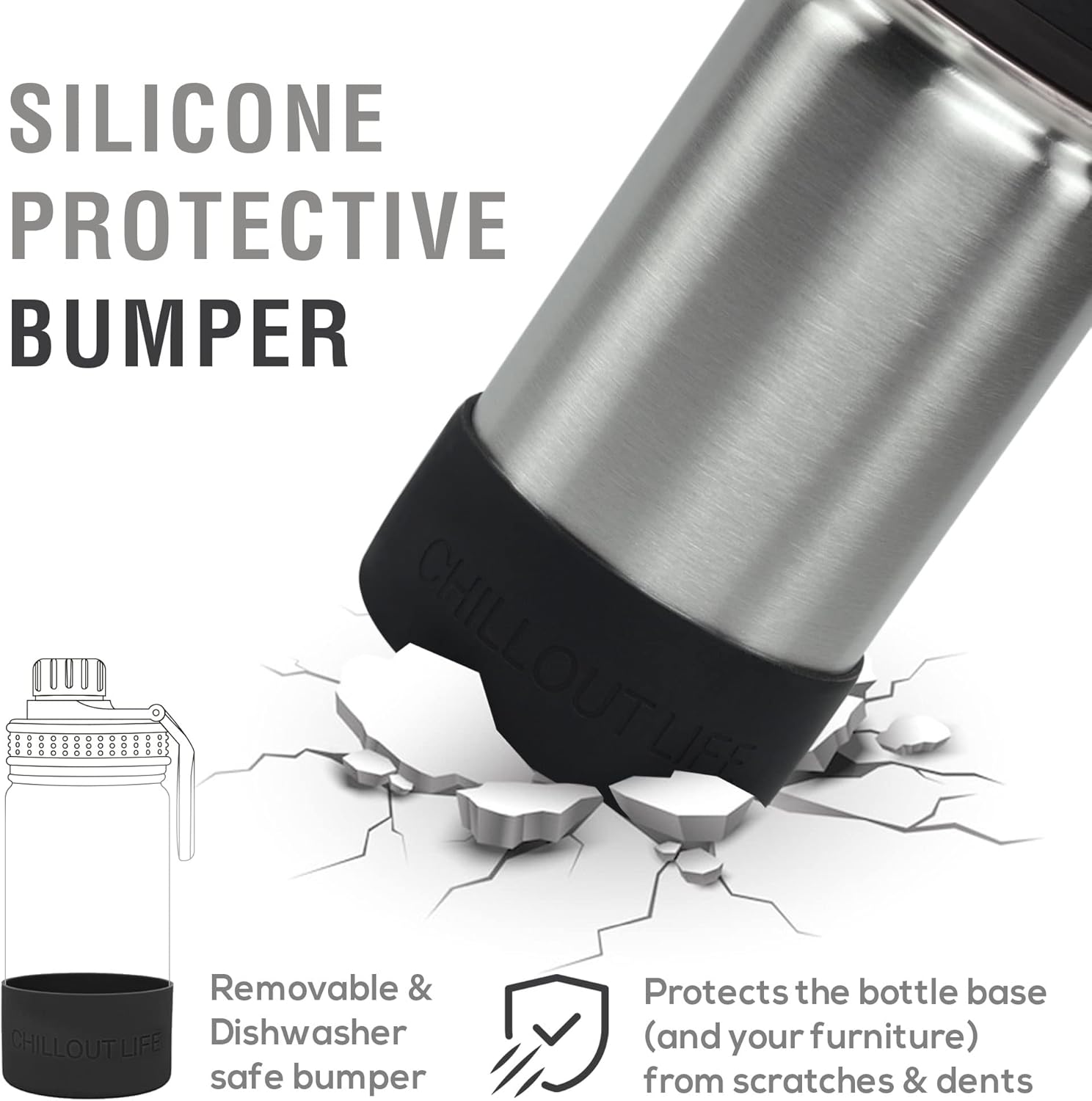 CHILLOUT LIFE 12 oz Kids Insulated Water Bottle for School with Leakproof Spout Lid and Cute Waterproof Stickers, Personalized Stainless Steel Thermos Flask Metal Water Bottle for Girls & Boys - Image 4