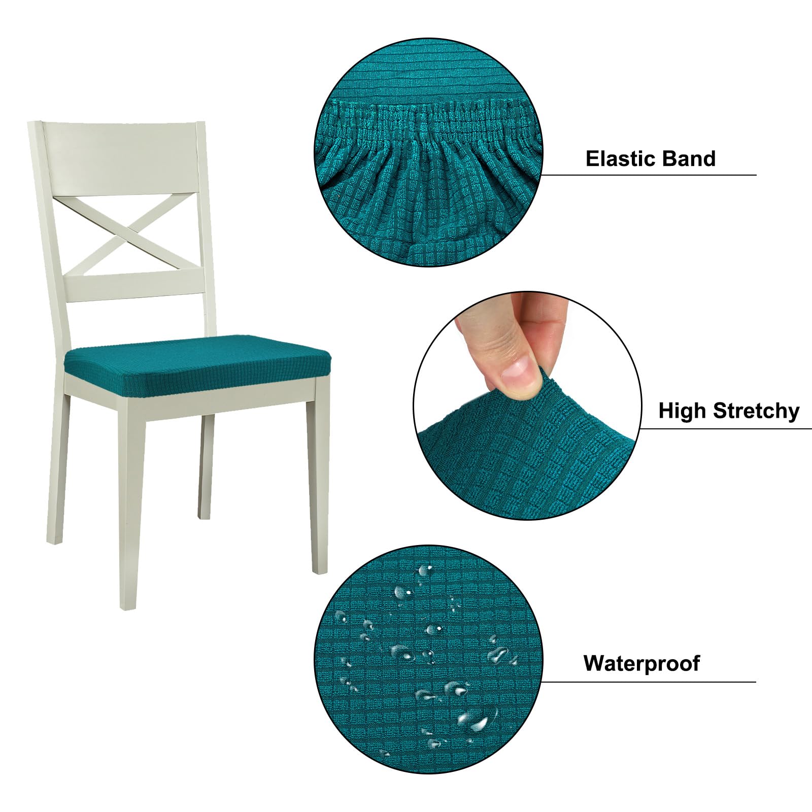 PATIKIL Chair Seat Covers Rectangle - Image 3