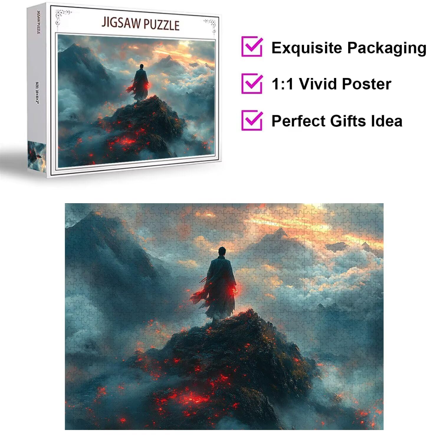 3000 elementów puzzle dla dorosłych gry rodzinne, krajobraz górski n-331