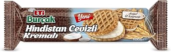 Eti Burçak Coconut Cream Biscuit 100 g Single Package