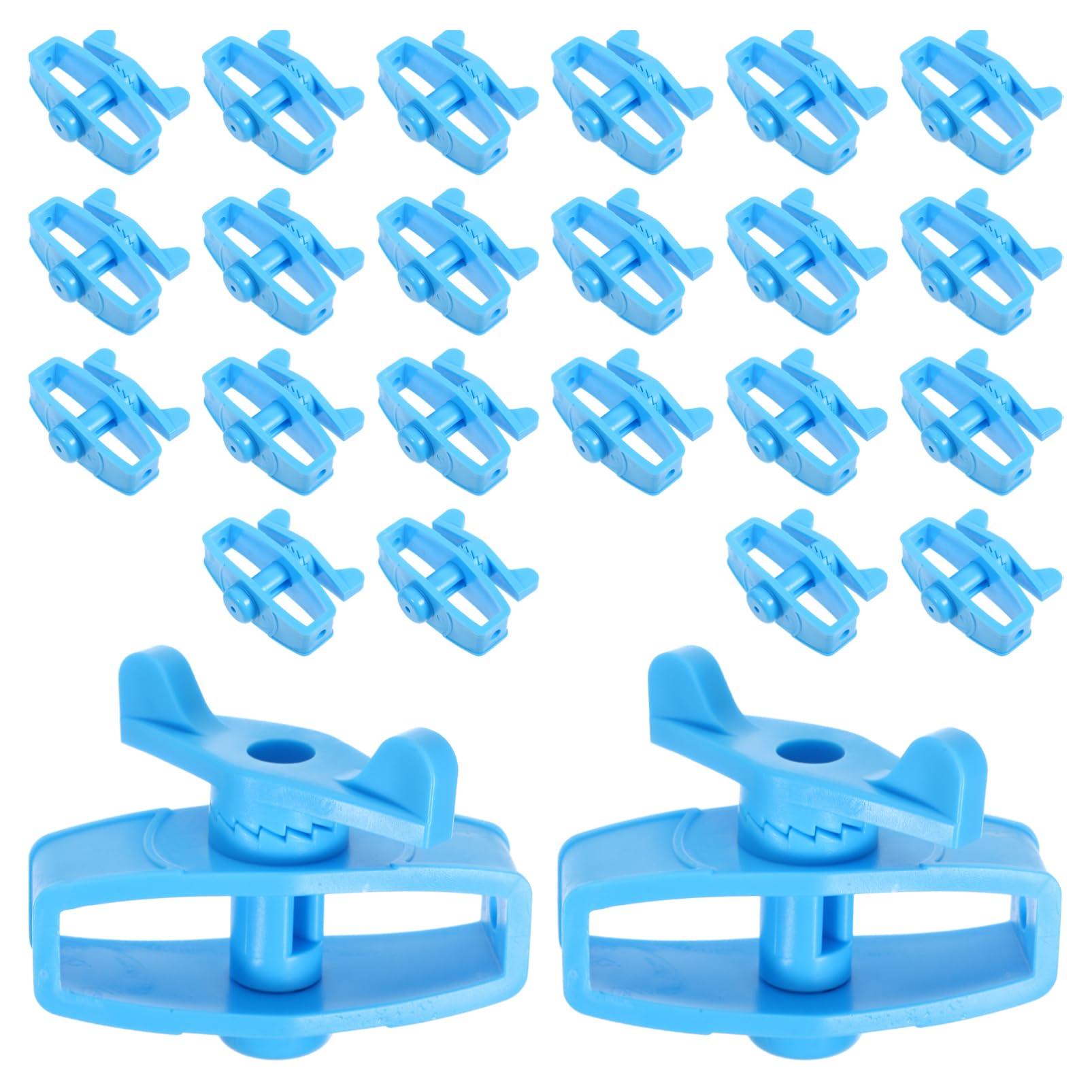 24 Pezzi Tensionatore Isolatore per Filo, Accessori per Isolatori per Recinzioni in Plastico Blu, Facile Installazione