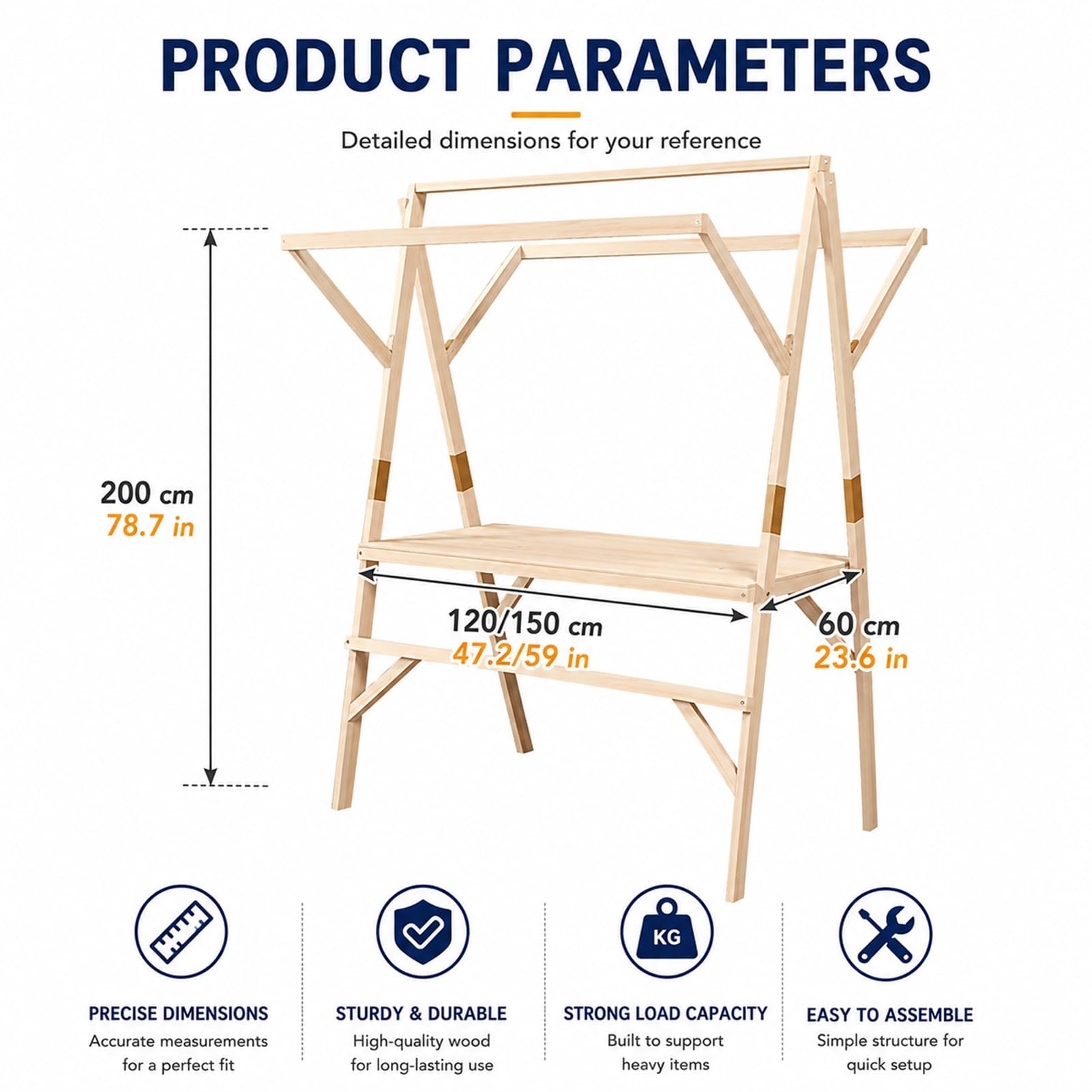 Carrello pieghevole in legno con tettoia a righe, carrello portatile per distributori di alimenti, per eventi all'aperto e mercatini di strada (rosso, 150 cm / 59in), ideale per festival e mercati