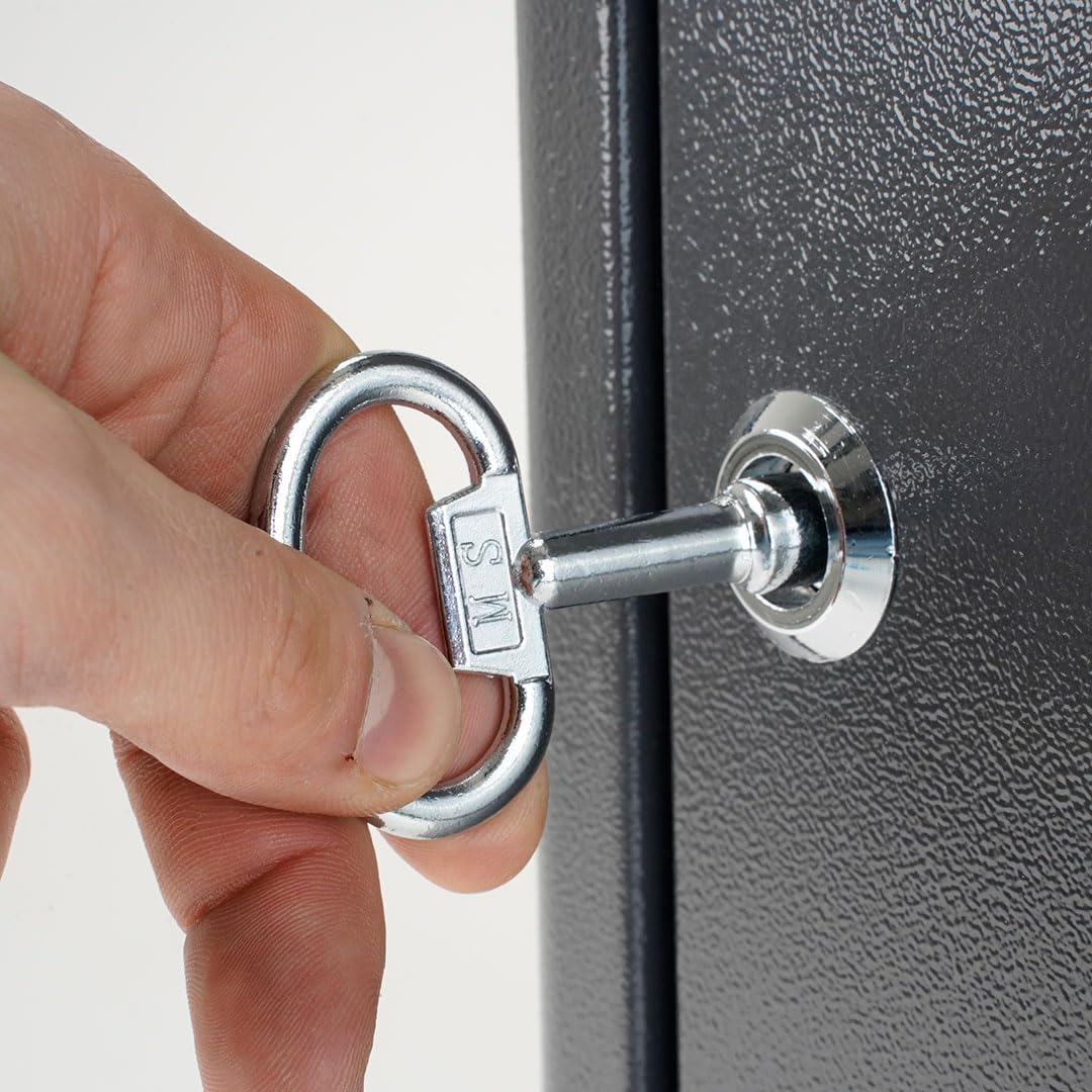 Danieli – Posacenere a Colonna da Esterni, con Cestino Gettacarte. Struttura Autoportante con Piedini Anti-scivolo. Portacenere in Metallo Grigio con Copertura Superiore. 27,5 L.