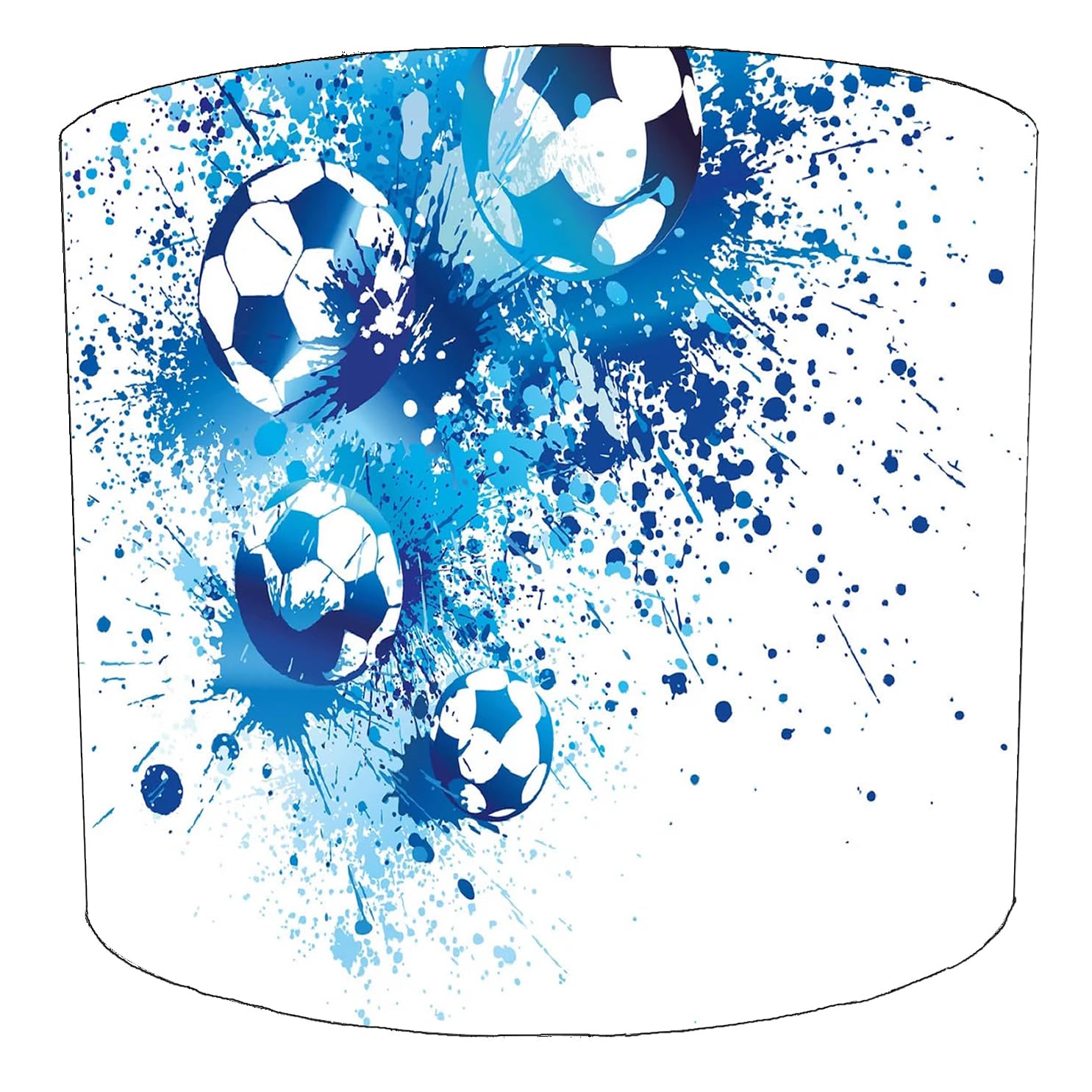 Splash Blue Football Graffiti Urban Street Art Lampshade in 3 Sizes for Ceiling Light Shade Pendant or Table Lamp Soccer Skateboard Park Brick Wall