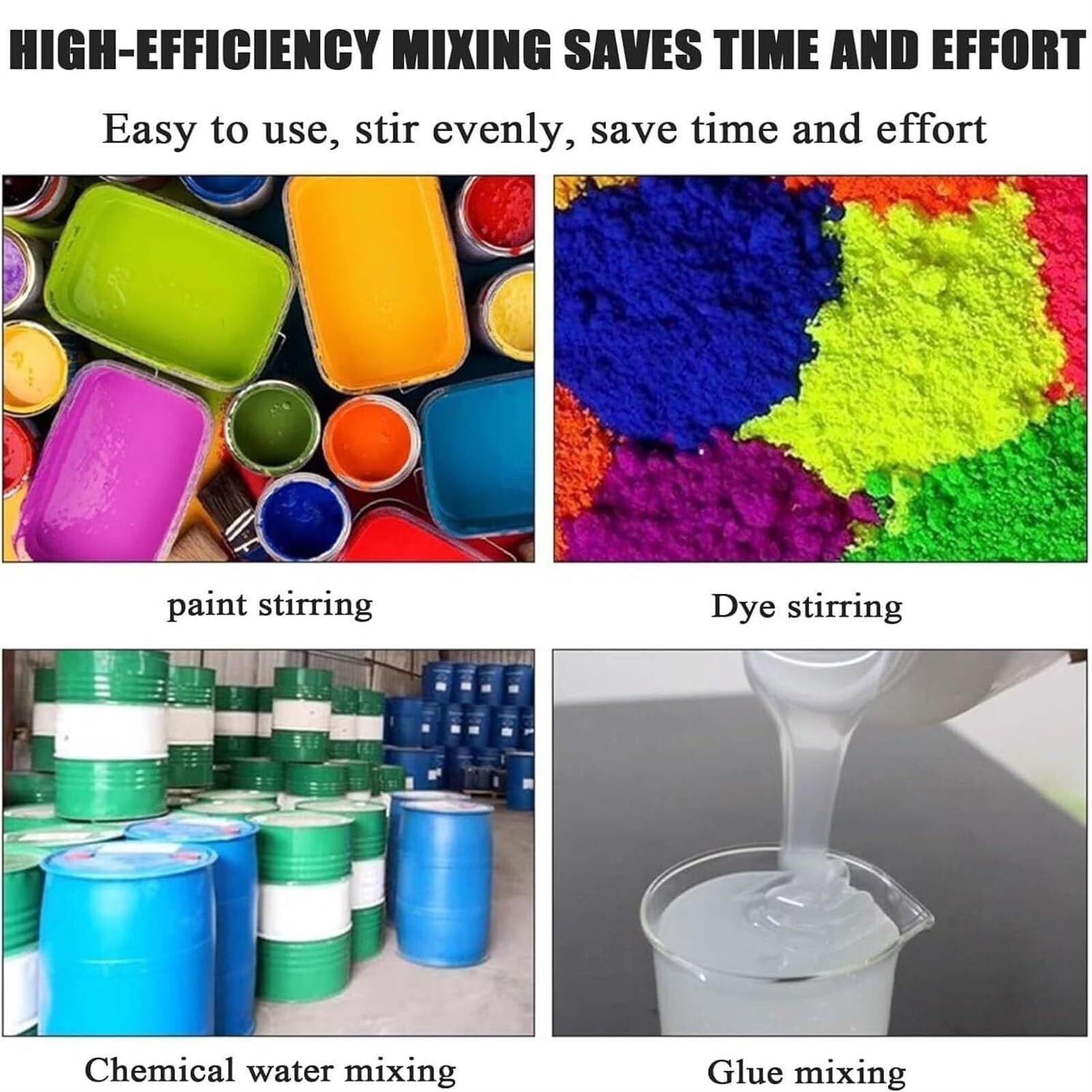 Agitador neumático para pintura y líquidos viscosos, equipo de mezcla eficiente para materiales de revestimiento y tinta