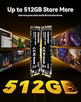 Vista 3 de KOOTION Unidad interna de estado sólido PCIe 3.0 M.2 de 512 GB PCle 3.0x4 SSD NVMe M.2 2280 SSD interno hasta 3500MB/s PCIe Gen 3 NVMe SSD Menos