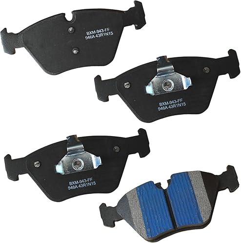 Vista 439 de Bendix Premium SBM8 - Pastillas de freno semimetálicas Premium para modelos seleccionados Buick Special, Camaro, Corvette, Phaeton, Olds F85, Vista