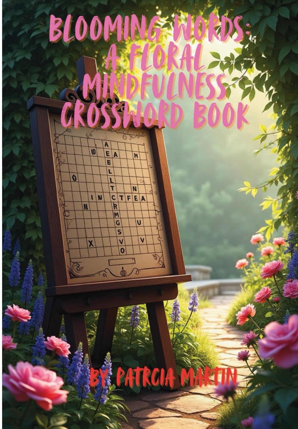 Blooming Words: A Floral Mindfulness Crossword Book: Garden Crossword Puzzles for Adults (