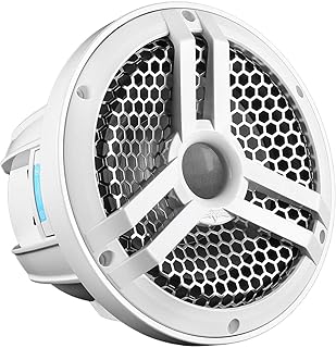 Skar Audio SKM8WD4 8" 500W Max Power Dual 4 Ohm Marine Subwoofer (White)