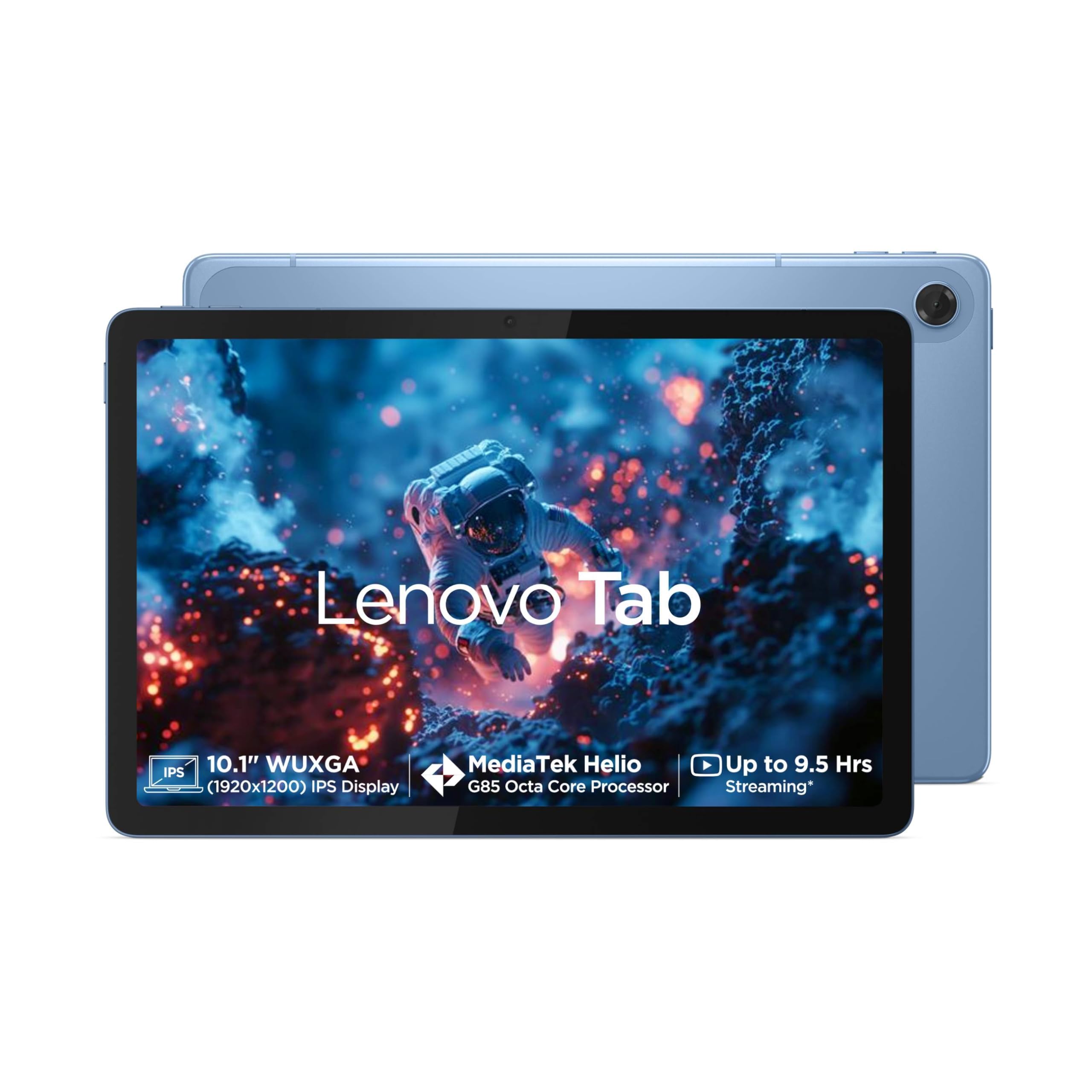Lenovo Tab (Smartchoice)| 10.1 Inch Display| Wi-Fi Only| 4GB RAM + 128GB ROM (Expandable up to 1 TB)| Metal Body| Dual Speakers with Dolby Atmos| Android 14| Color: Polar Blue — Amazon image 8