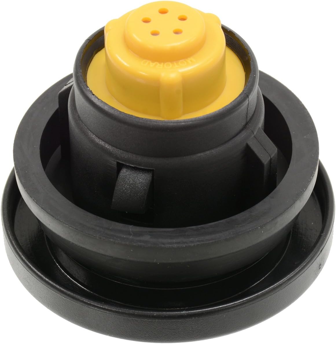 1953-1962 Corvette Locking Gas Cap Vented Black Plastic