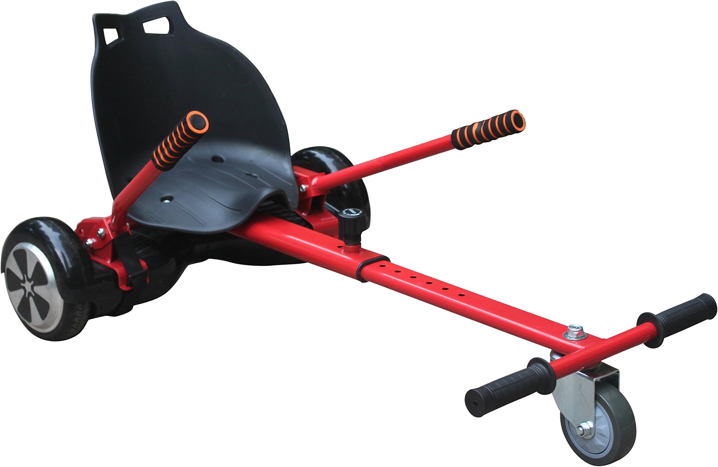 Adjustable Cool Mini Kart, Perfect fit 6.5, 8, 10 inch Hoverboard, New Innovative Concepts for Two Wheel Smart Electric Balancing Scooter (Red)