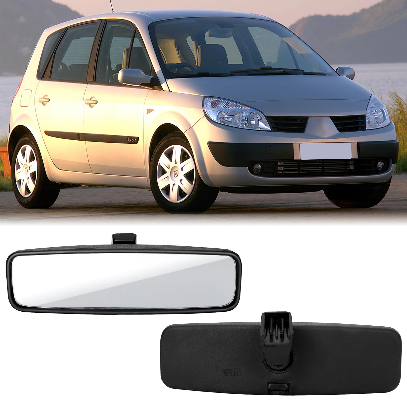 Rétroviseur Intérieur De Voiture 814842,Rétroviseur Intérieur Boîtier ABS Accessoires De Remplacement Pour 107/206/106