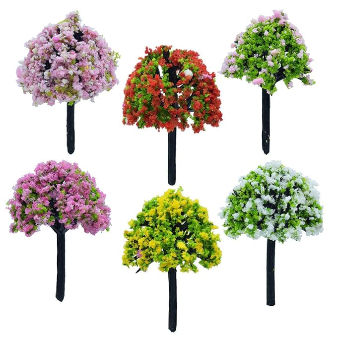 Buy Artificial Miniature Tree (3x3x2 cm) Pack of 18 Online at Low