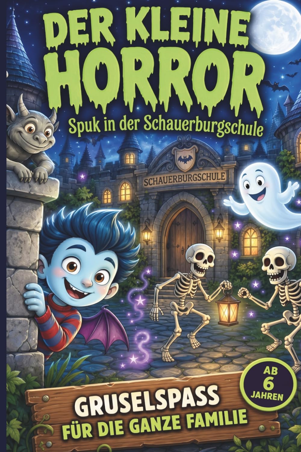 Der kleine Horror -: Spuk in der Schauerburgschule - Voll illustriertes Kinderbuch ab 7 Jahren – leicht zu lesen & magisch spannend - Band 1