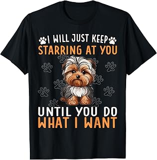 Dog Yorkie Poo Mom Plush Yorkie Poodle Food Yorkiepoo T-Shirt