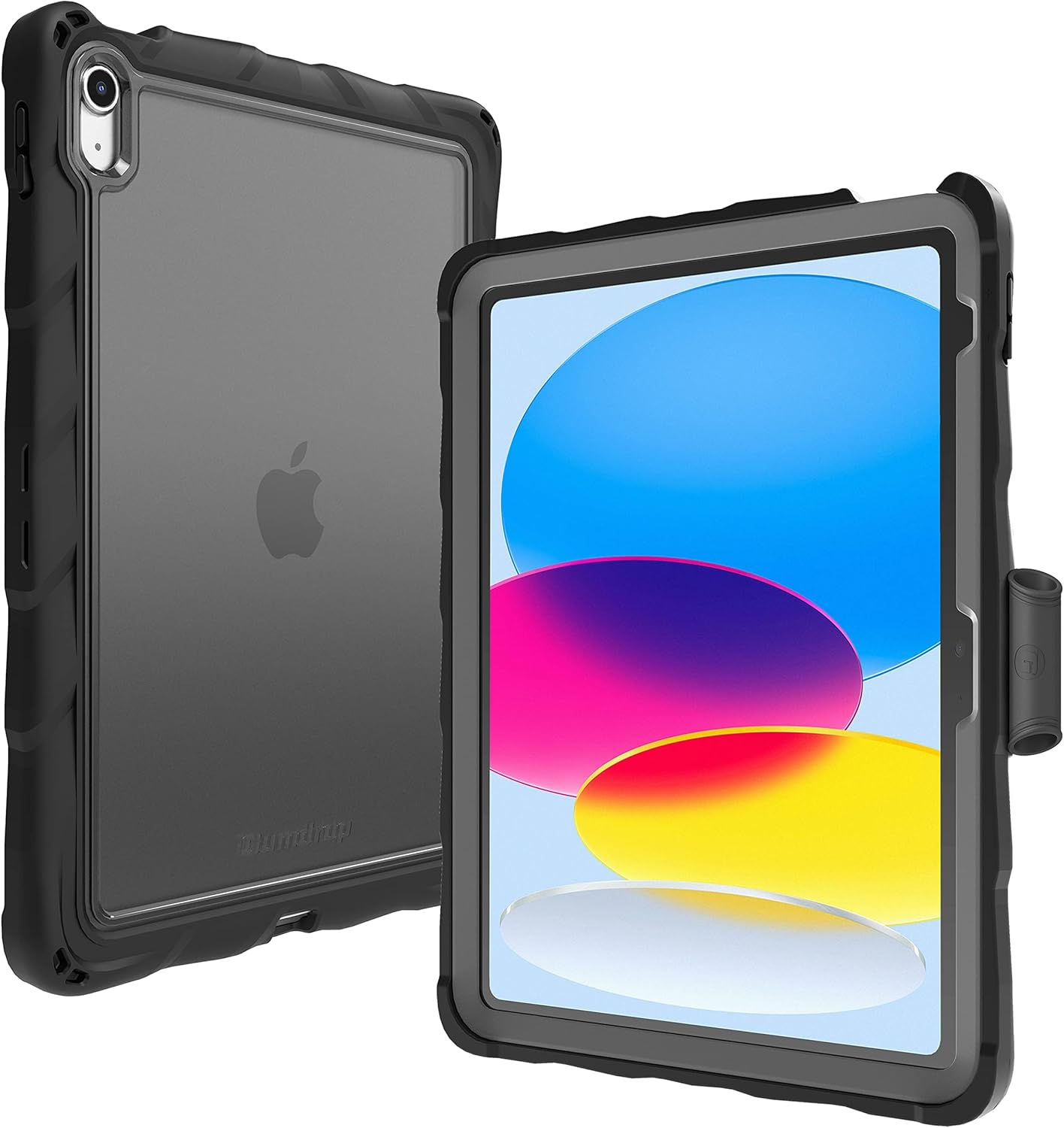 Gumdop Droptech Clear Rugged iPad Case Fits ONLY Apple iPad 11th Generation (A16) 10th Gen (10.9 inch) A2757|A2777|A2696 Drop Tested Cover - Black