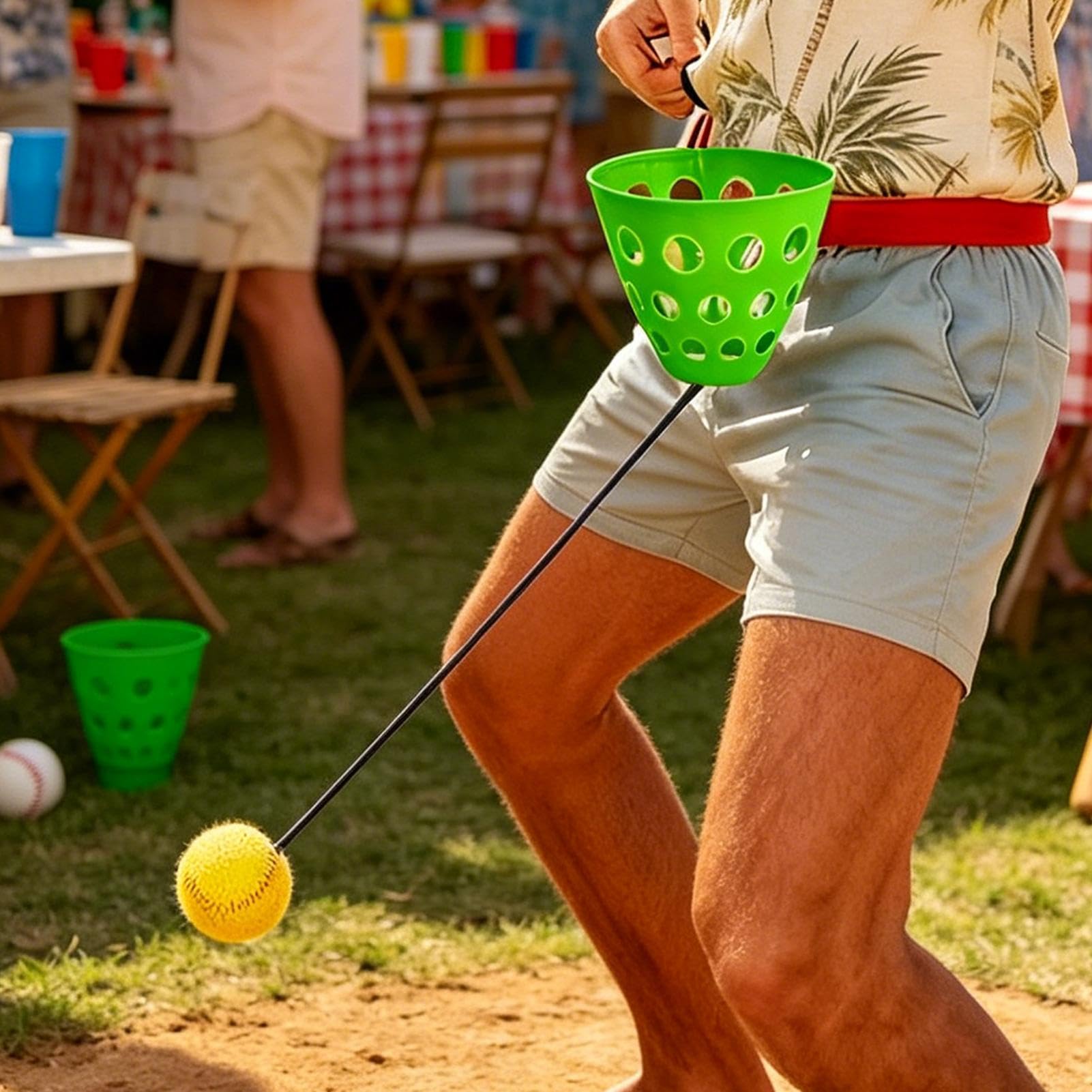 Generisch Jeu de balle oscillante | Jeu de secouement pour les fêtes de | Jeux amusants pour l'extérieur, l'aire de jeux, les fêtes d'anniversaire, le jardin, les réunions, les