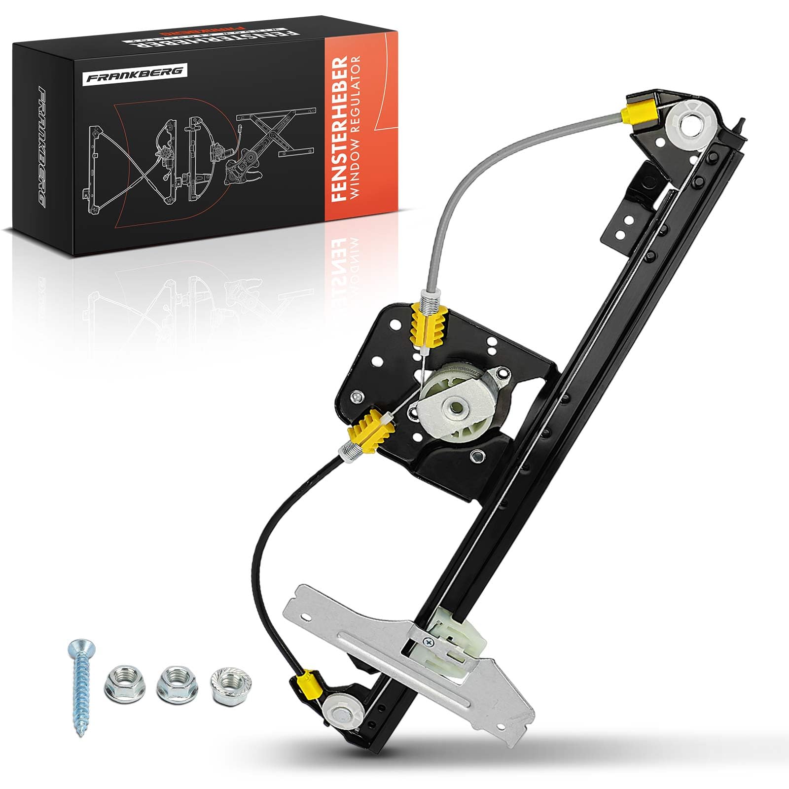 Frankberg Alzacristallo Meccanismo alzacristallo Elettrico senza Motore Anteriore destro senza piastra 4/5-Porte Compatibile con C3 II SC C3 Furgone/Compatto SC Replace# 9222FP,9222FQ