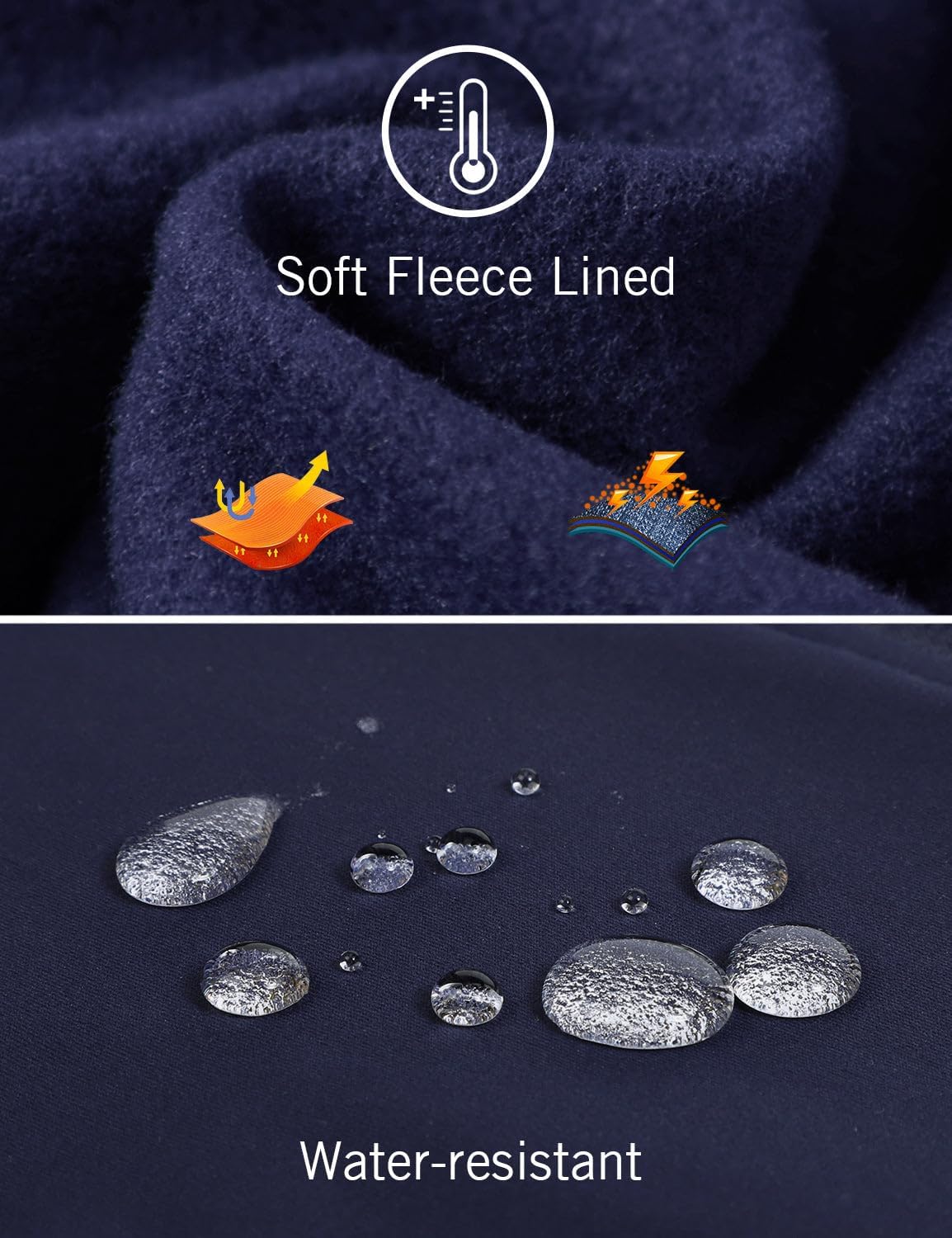 baleaf Women's Fleece Running Jacket Water Resistant Full Zip Winter Cold Weather Gear Thermal Cycling Workout Jackets