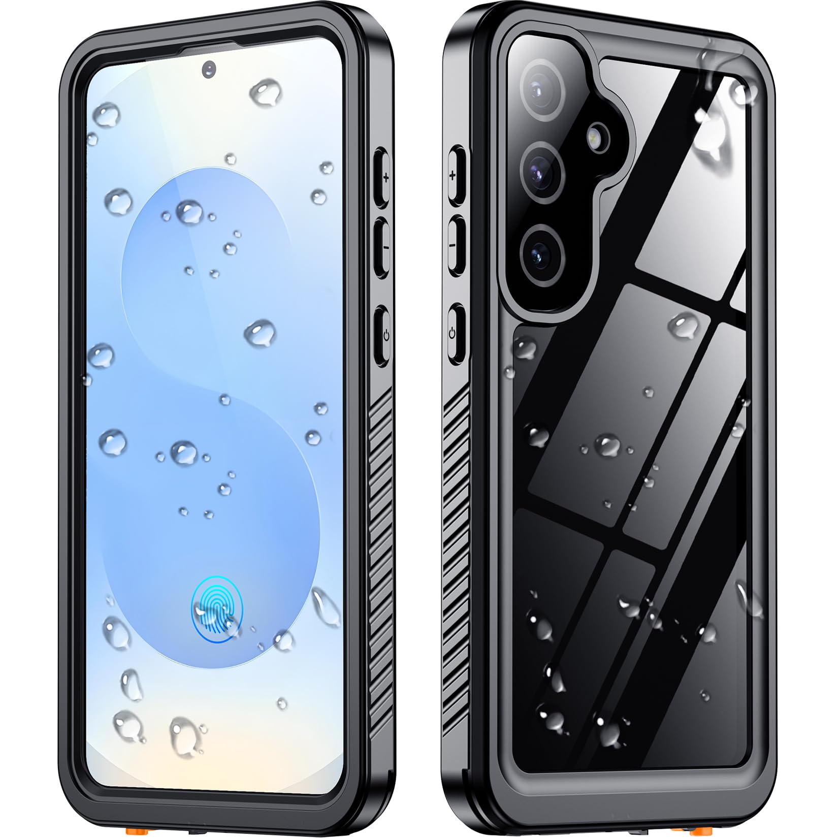 SPIDERCASE Only Designed for Samsung Galaxy S25 Case Waterproof,Built-in [ Screen + Camera Lens Protector][IP68 Underwater] Full Protection Heavy Duty