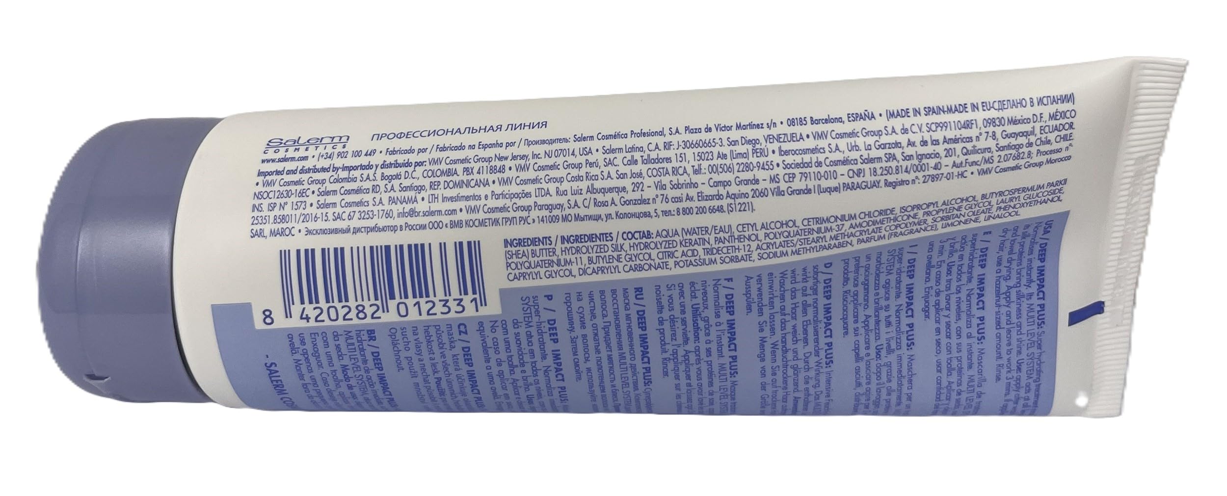SALERM KERATIN SHOT DEEP IMPACT PLUS 6.9 OZ / 200 ml"Pack of 2" by Salerm