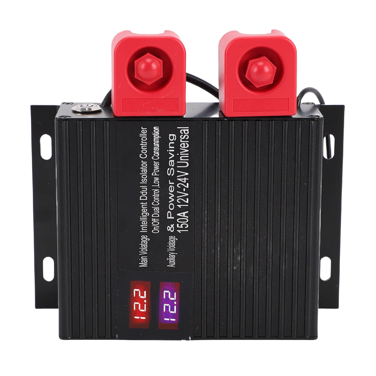 Generic Aislador Inteligente de Batería Dual, VSR Inteligente de Aleación de Aluminio, relé Sensible Al Voltaje de 12 V 24 V con Pantalla LCD Arranque de Emergencia IP67 para Vehículos Recreativos