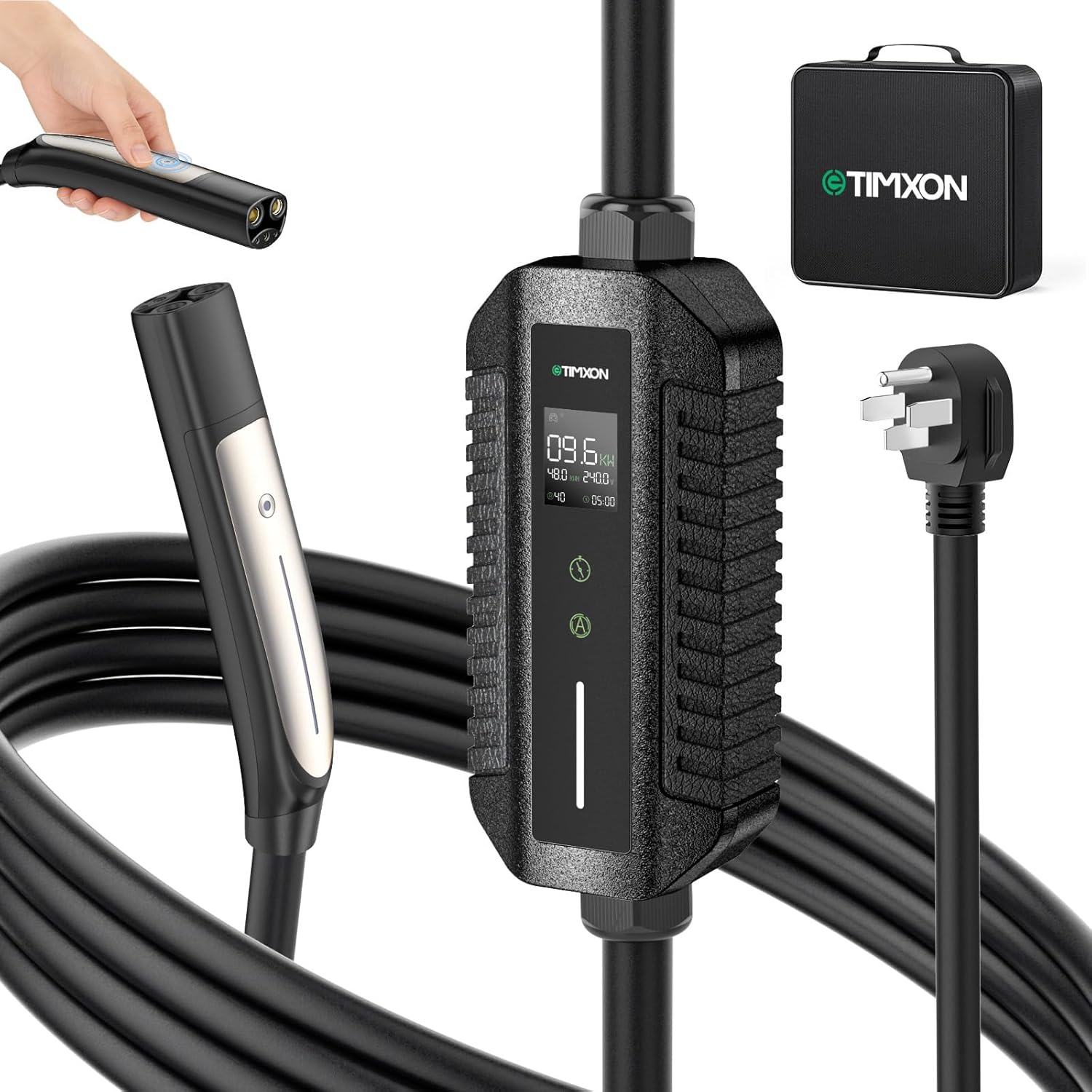 40Amp Level 2 EV Charger NACS for Tesla Mobile Charging-ETL Certified, 240V, NEMA 14-50 Plug,Portable Electric Car Charger with 25ft Cable for Home/Garage,Compatible with Tesla 3/Y/S/X/Cybertruck