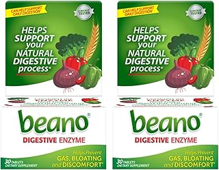 Digestive Enzyme, Gas Prevention & Digestive Enzyme Supplement, 30 Count (Pack of 2)