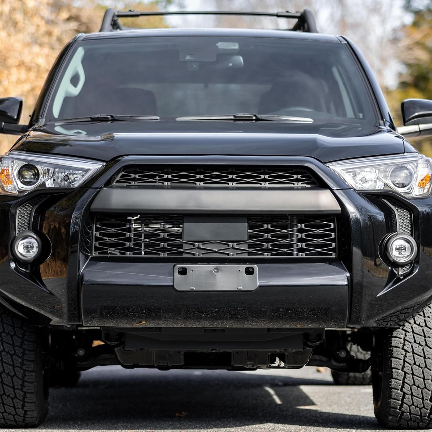Front Bumper License Plate Frame Mounting Bracket Holder Compatible with Toyota 4Runner 2014-2023 Replace 5211435040，TO1068130