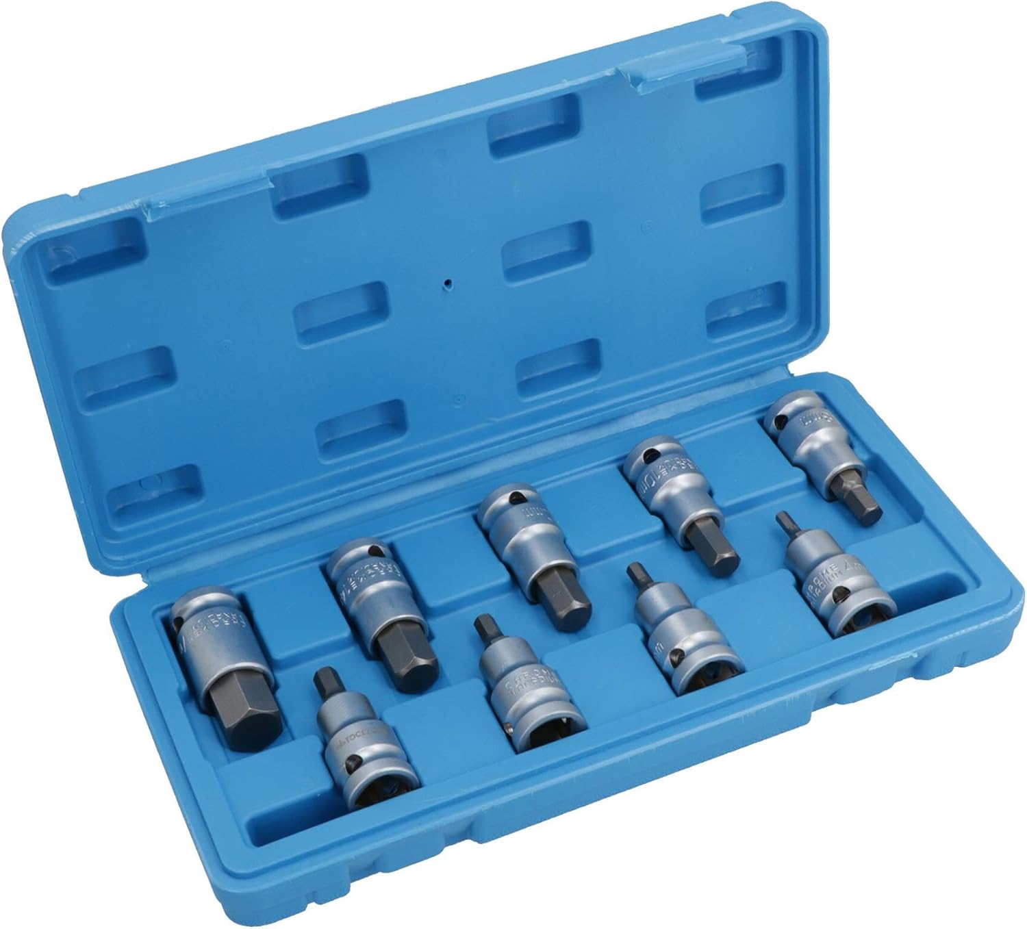 1/2" Drive Hex Key Bit Ratchet Socket Set 4mm - 17mm 9pc Hex Allen Alan TE739