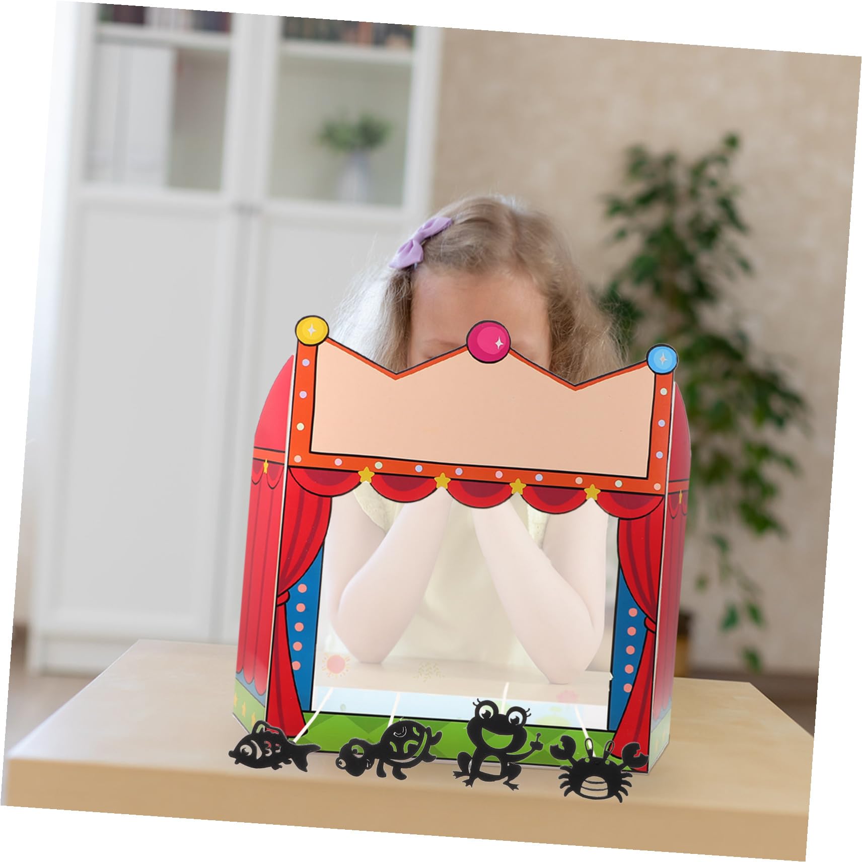 Kit Théâtre Marionnettes Ombres DIY Accessoires Artisanaux pour Spectacle Marionnettes Main Jeu Éducatif pour Garçon Fille et Adultes Découverte Traditionnelle Théâtre Chinois