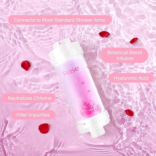 Miniatura 4 de Filtro de ducha con vitamina C para agua dura, filtro de cabezal de ducha a sedimento de fluoruro de cloro, cabezal de ducha filtrado purificador de