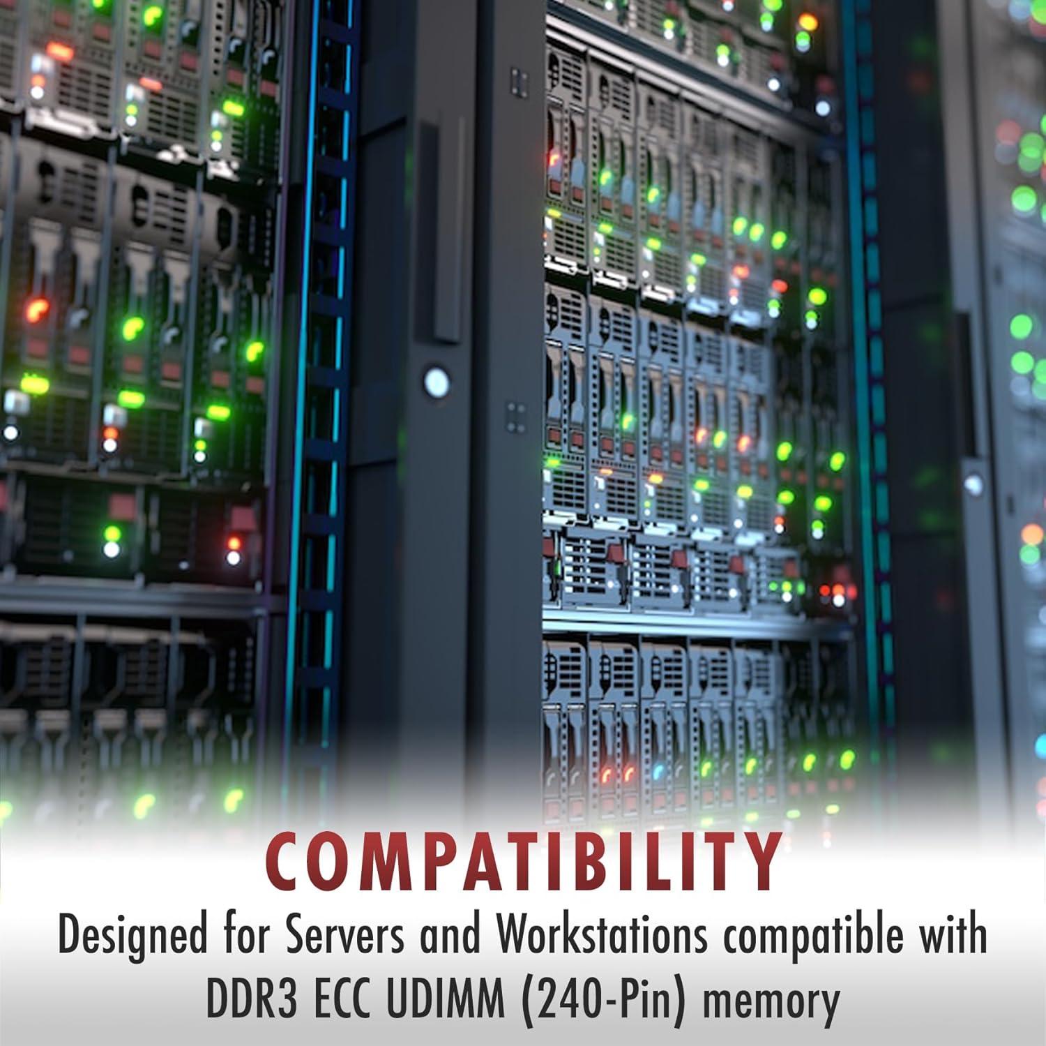 A-Tech 8GB RAM Replacement for Kingston HP669239-081-HYA | DDR3 1600MHz PC3-12800 ECC-UDIMM 2Rx8 1.5V ECC Unbuffered 240-Pin DIMM Server Memory Module (HP669239-081-HYA-ATC)