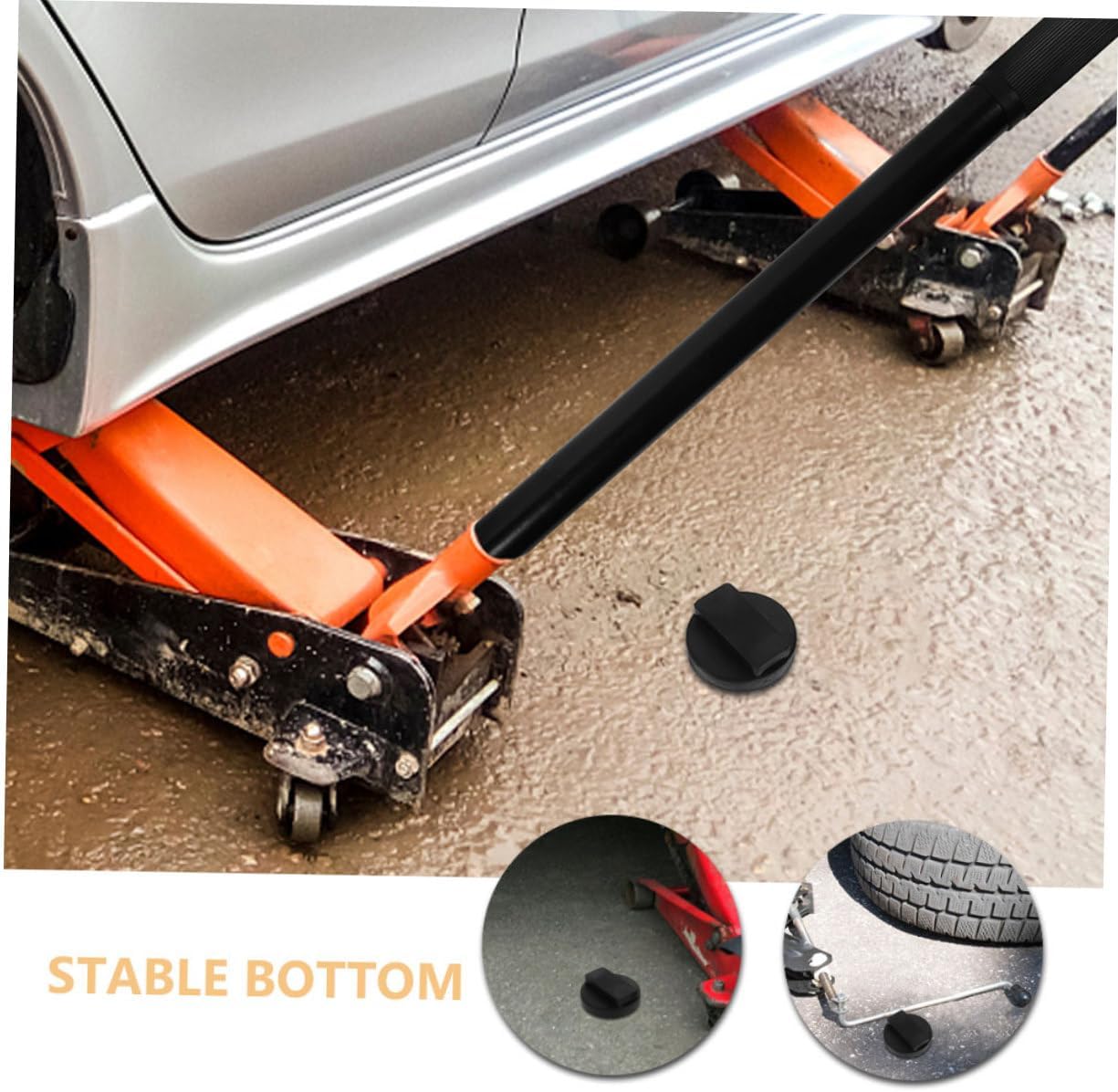 GLEAVI Rubber Jack Pad for Vehicle Maintenance Reduction and Easy Installation Support Block for Car's Undercarriage Compatible Multiple Models