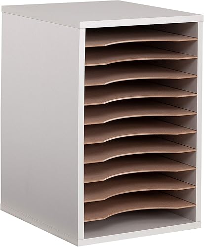 Miniatura 5 de Safco Organizadores de papel de madera para oficina en casa y aula (9420/9490) + clasificador vertical de escritorio (9300)